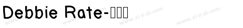 Debbie Rate字体转换